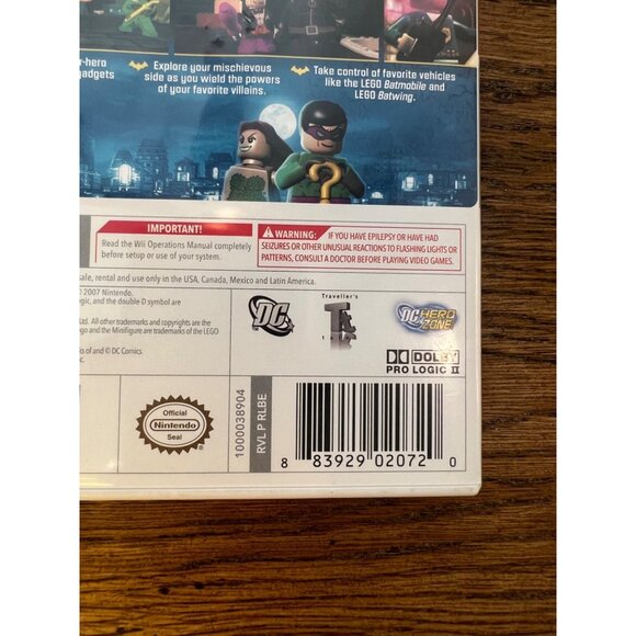 Lego Batman The Videogame For Nintendo Wii Game with Case - Picture 3 of 4